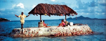 Do it yourself island: for 1500 Dollars Janti built himseln an own Grenadine' island.