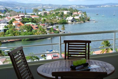 View of the bay and Fourt de France