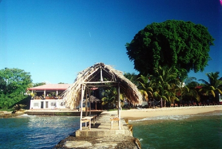 Hotel seen from jetty