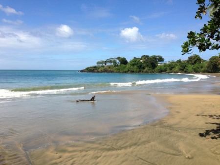 One of the two beaches nearby.