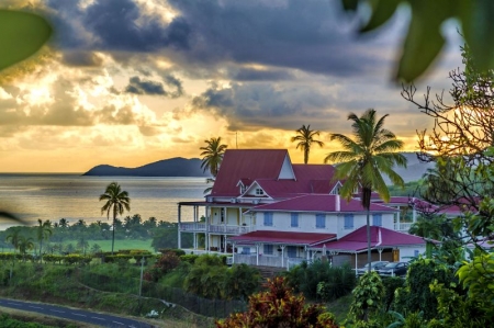The Mansion at sunset