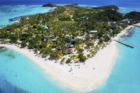 Palm Island: aerial view 