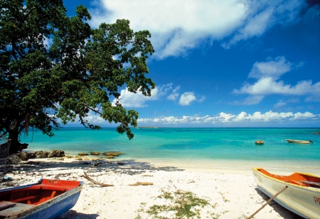 Beach of Vieux Fort in Marie Galante