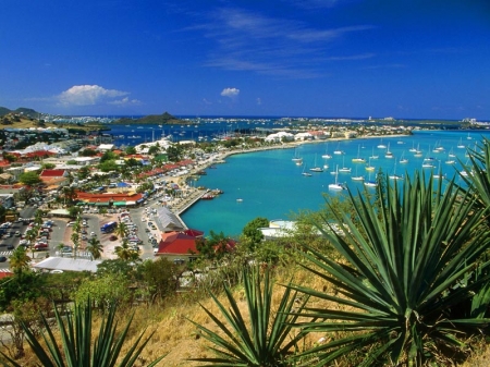 Bay of Marigot, the capital of the French part of St. Martin