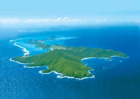 Bird eye's view of Canouan